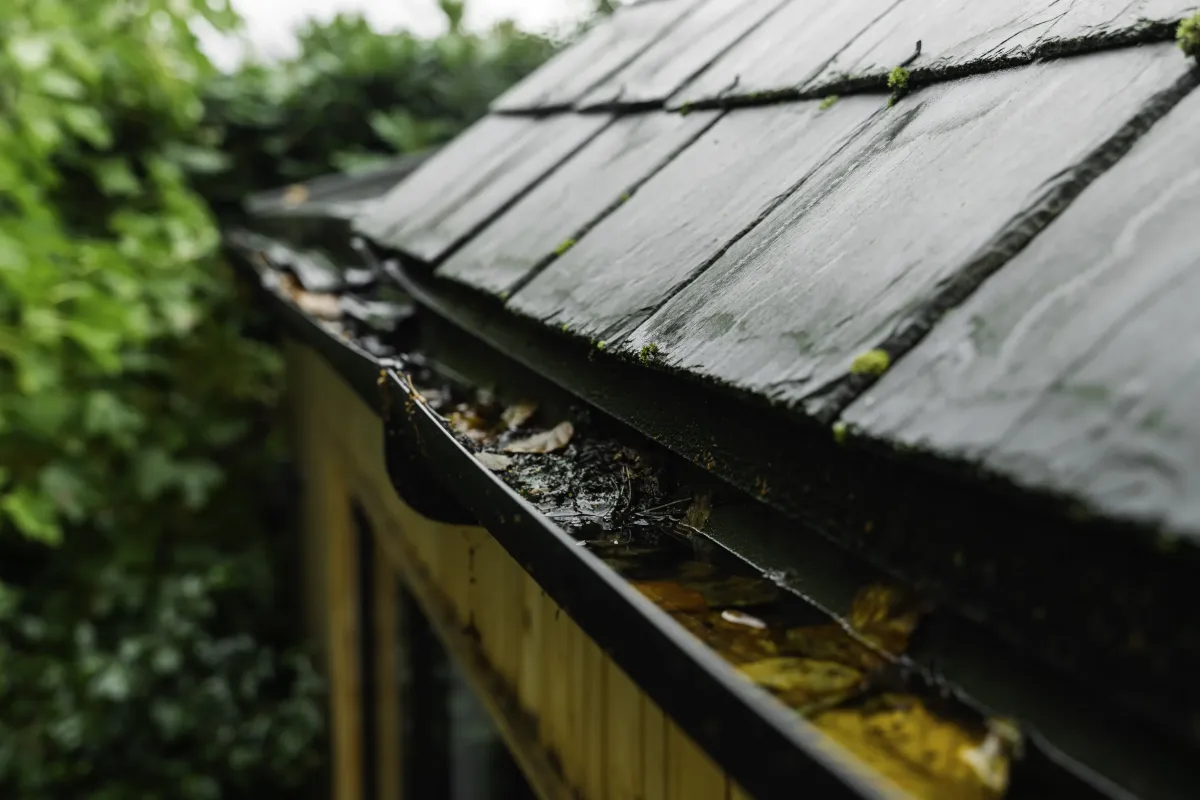Gouttière à contrôler sur une maison en Suisse romande avant un achat immobilier