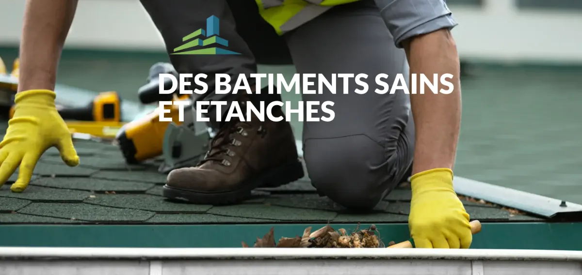 Entretien de chéneaux sur un bâtiment en Suisse romande par EcoSolutions Suisse